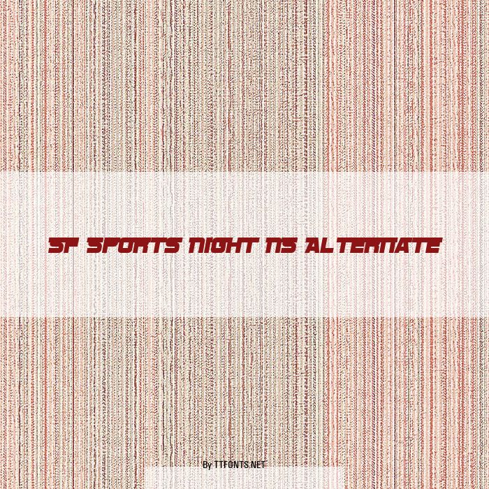 SF Sports Night NS Alternate example